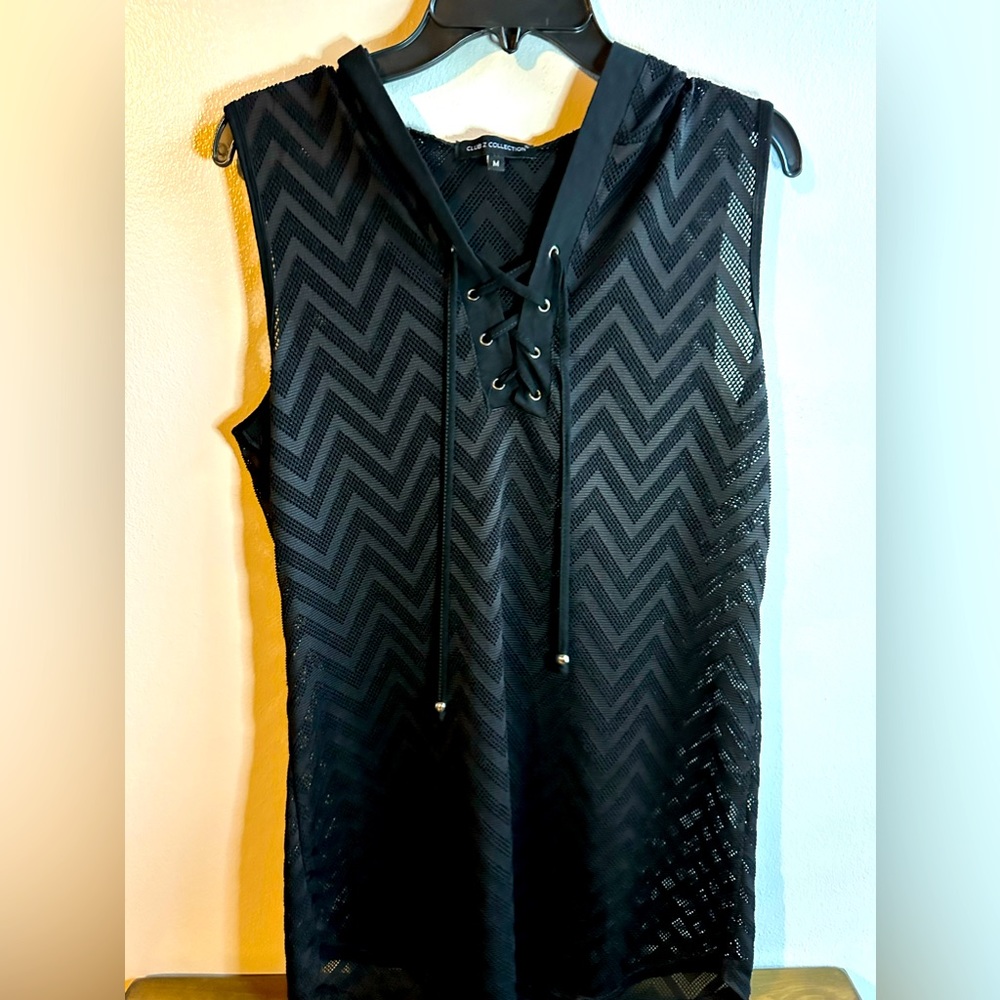 Black hoodie cover up